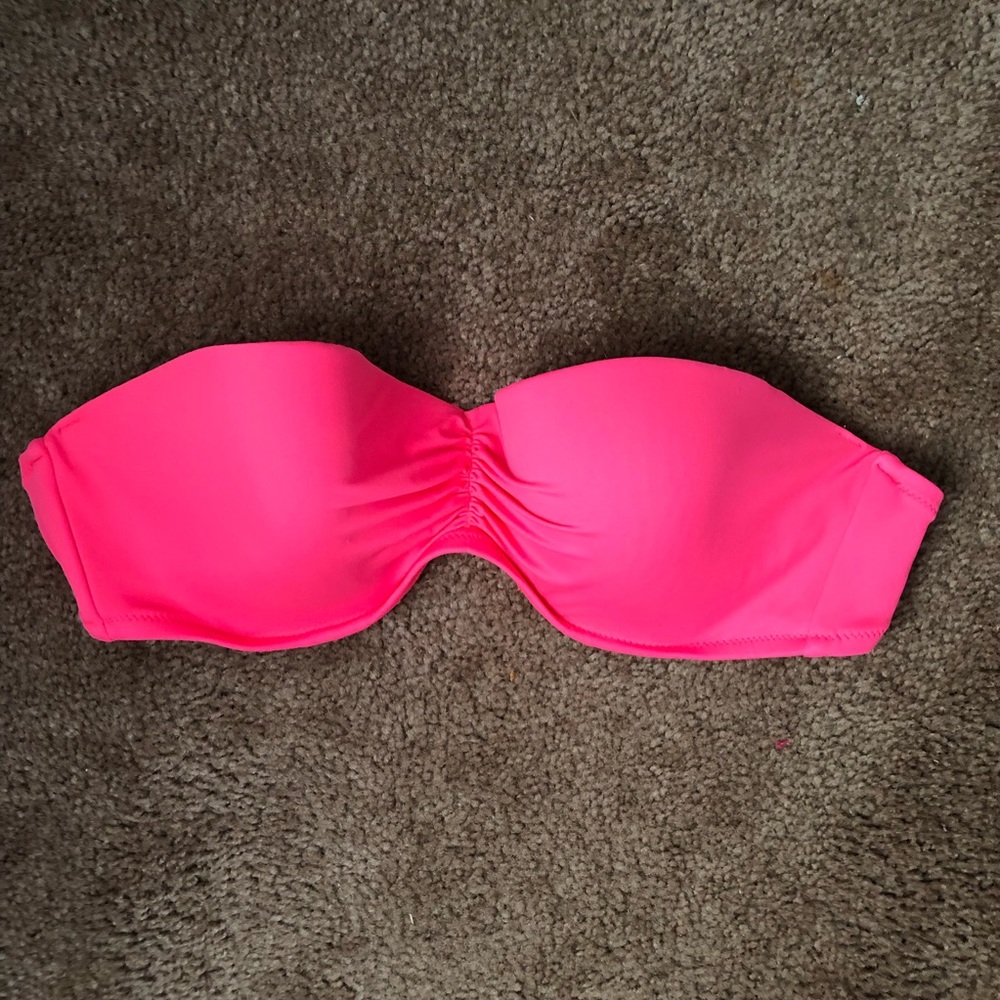 victoria secret neon pink bikini top
